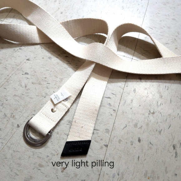 Lululemon | Cream Unisex O/S Belt with Silver Accent - Picture 6 of 7